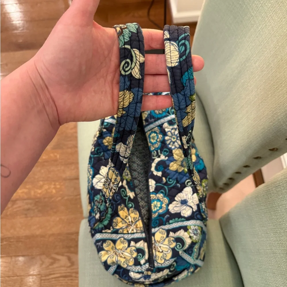 Vintage Vera Bradley in Mod Floral Blue - Sm Duffle, Jewelry Case + Iron Pouch - Picture 6 of 12